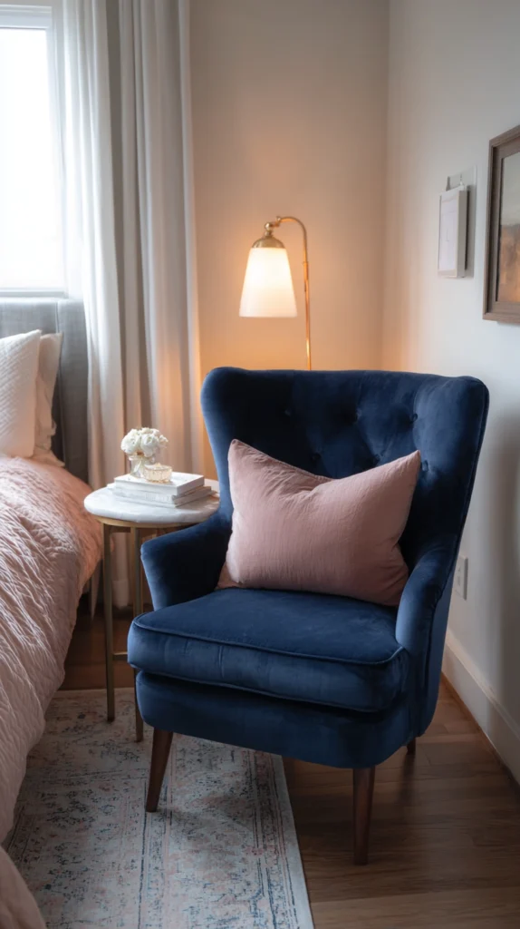 15 Navy and Blush Bedroom Ideas That Feel Straight Out of a Luxury Hotel 10 UG 9