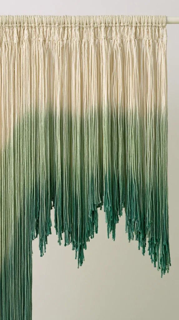 13 Macrame Curtain With Plants Green Patterns 13 WR 12