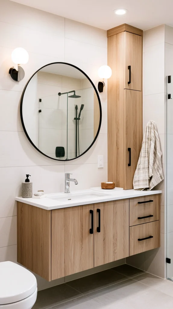 15 Small Bathroom Fall Makeovers on a Budget 12 df 11 7