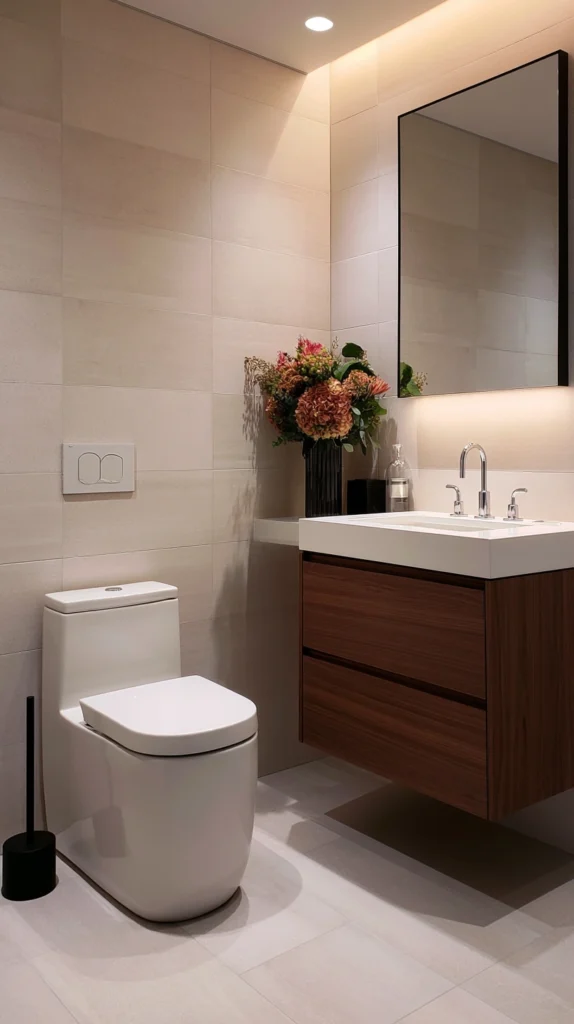 15 Small Bathroom Fall Makeovers on a Budget 15 df 14 3