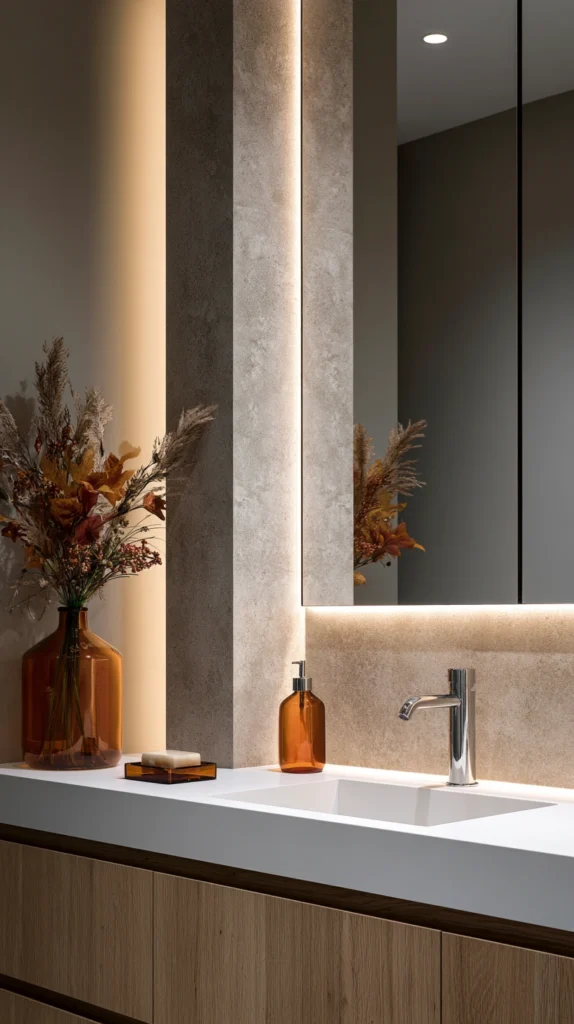 15 Small Bathroom Fall Makeovers on a Budget 4 df 3 7
