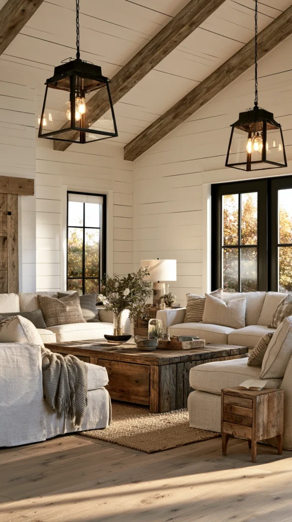 14 Farmhouse Fall Living Room Inspiration Ideas 5 ds 4 1