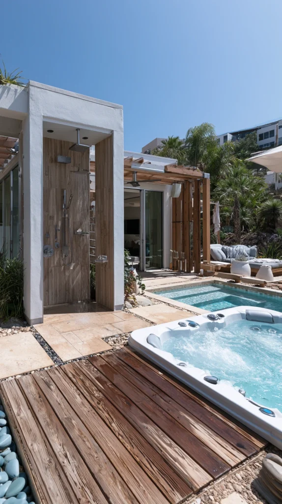 14 Hot Tub Surround Ideas for a Beautiful Backyard Retreat 14 ed 13