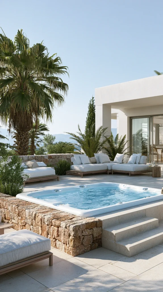 14 Hot Tub Surround Ideas for a Beautiful Backyard Retreat 4 ed 3