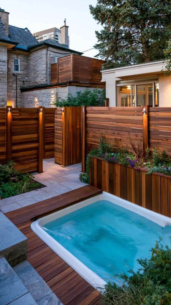 14 Hot Tub Surround Ideas for a Beautiful Backyard Retreat 7 ed 6