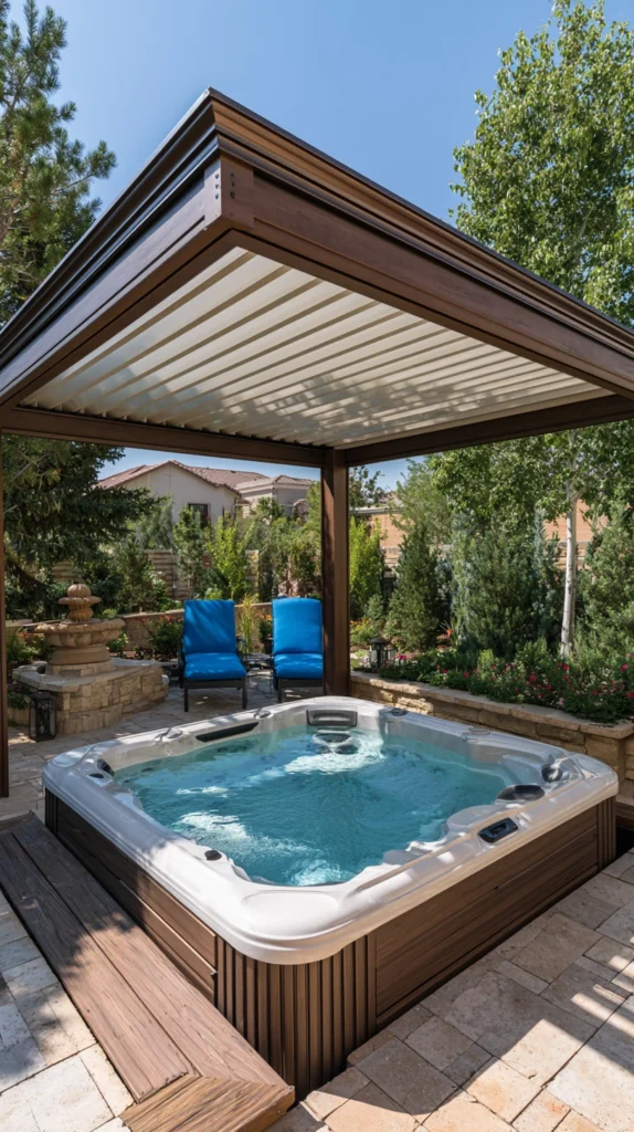 14 Hot Tub Surround Ideas for a Beautiful Backyard Retreat 9 ed 8