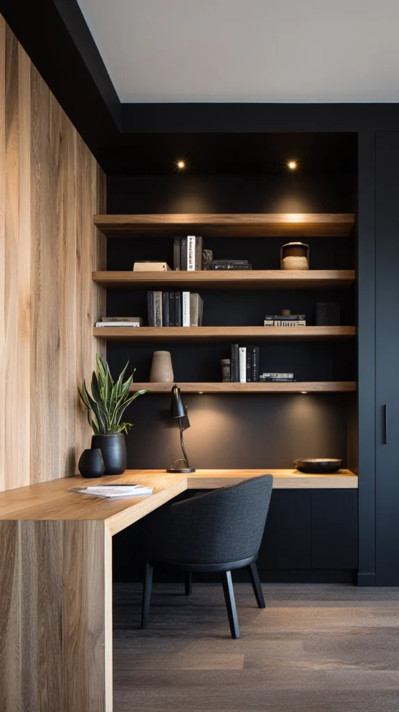 14 Black Home Office Ideas for a Sleek Professional Look 5 eq 4