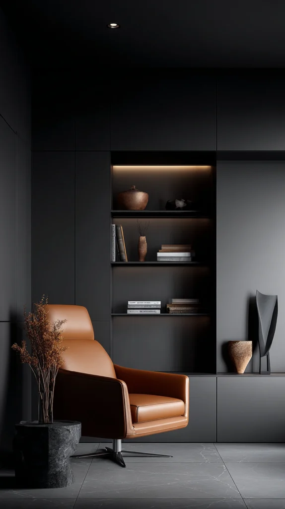 14 Black Home Office Ideas for a Sleek Professional Look 7 eq 6