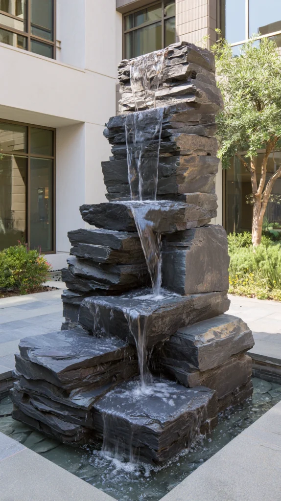 14 Small Backyard Waterfall Ideas That Make a Big Impact 4 es 3 2