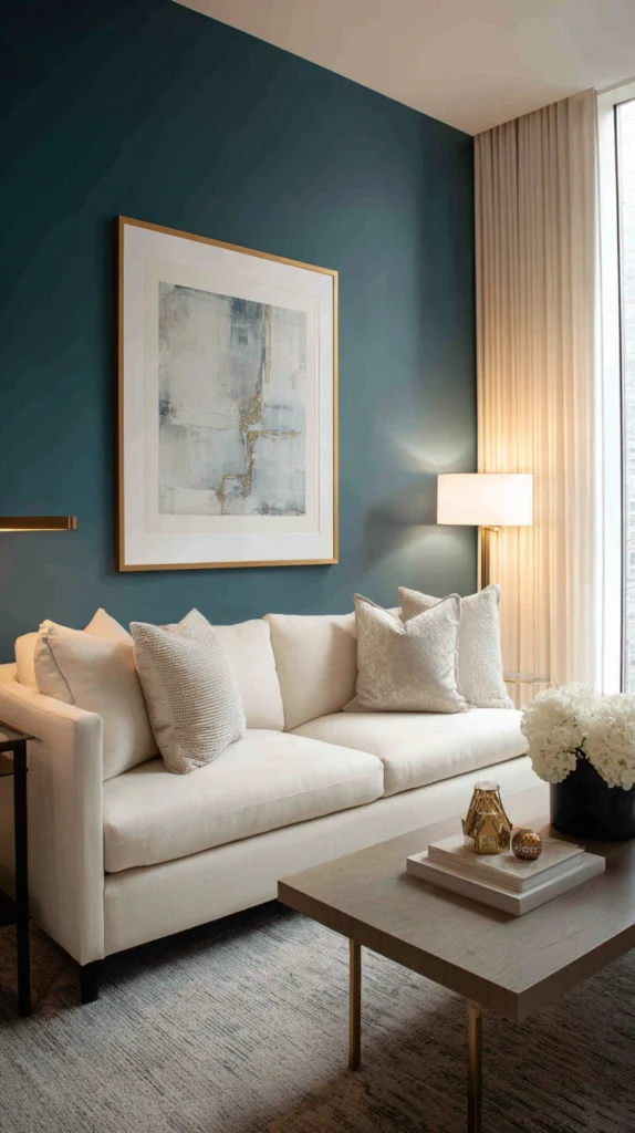 14 Teal and Gold Living Room Ideas That Look Surprisingly Expensive 2 iu 1