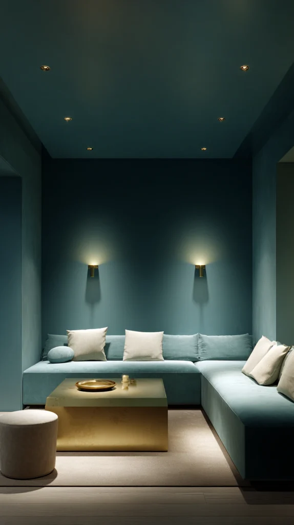 14 Teal and Gold Living Room Ideas That Look Surprisingly Expensive 3 iu 2
