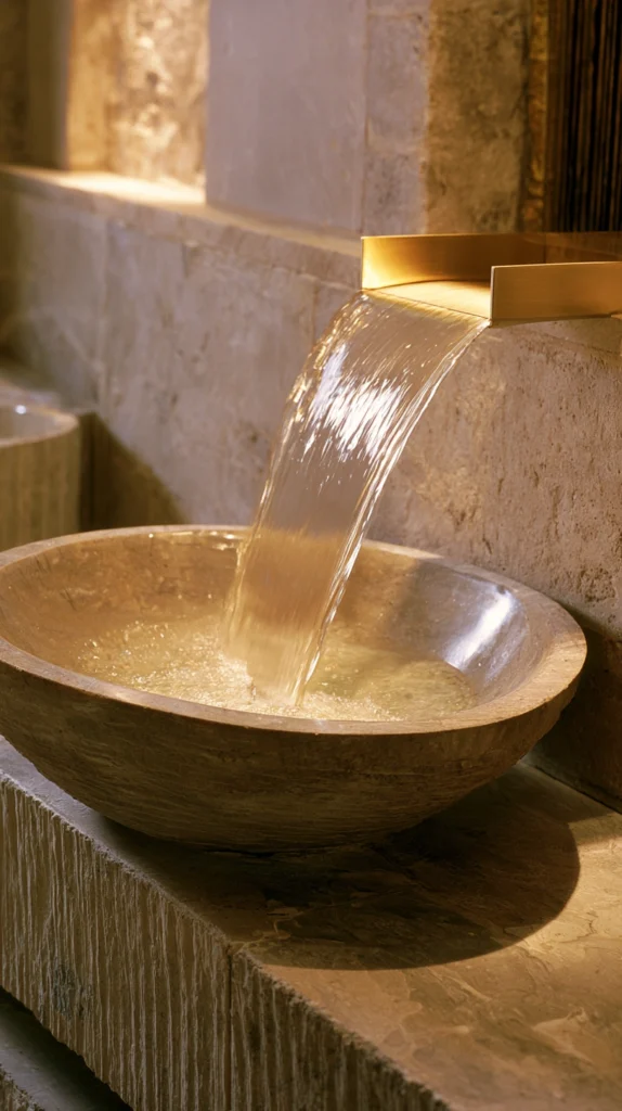 14 Stone Sink Bathroom Ideas That Feel Like a Luxury Spa 13 os 12