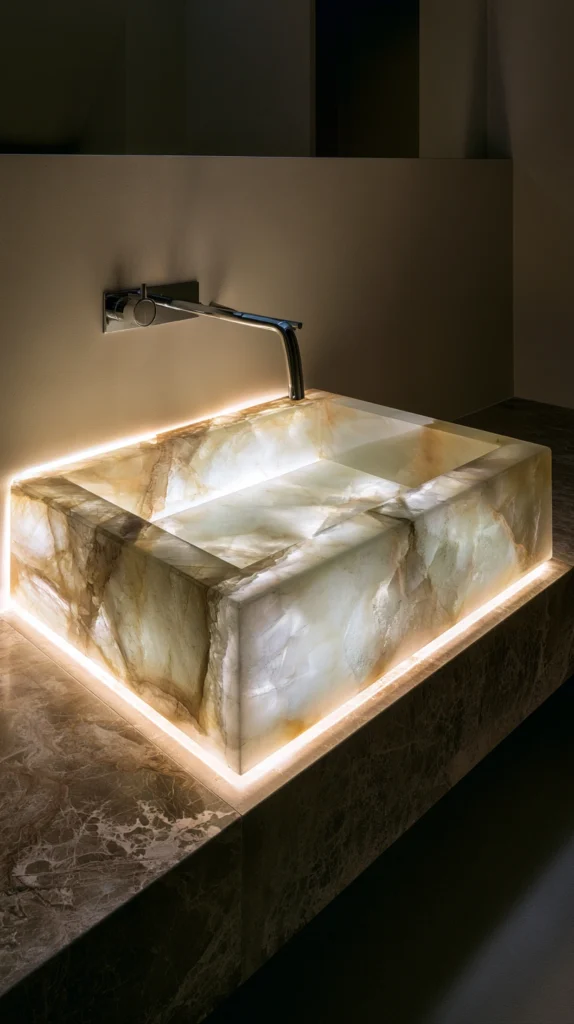 14 Stone Sink Bathroom Ideas That Feel Like a Luxury Spa 14 os 13