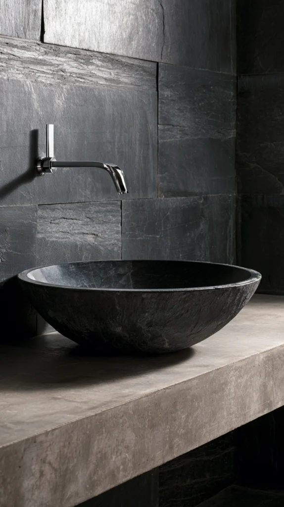 14 Stone Sink Bathroom Ideas That Feel Like a Luxury Spa 4 os 3