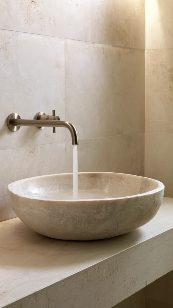 14 Stone Sink Bathroom Ideas That Feel Like a Luxury Spa 5 os 4