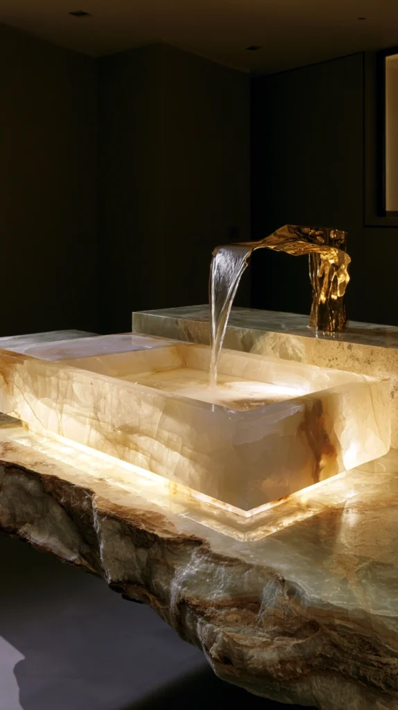 14 Stone Sink Bathroom Ideas That Feel Like a Luxury Spa 6 os 5