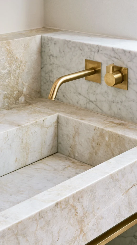 14 Stone Sink Bathroom Ideas That Feel Like a Luxury Spa 7 os 6