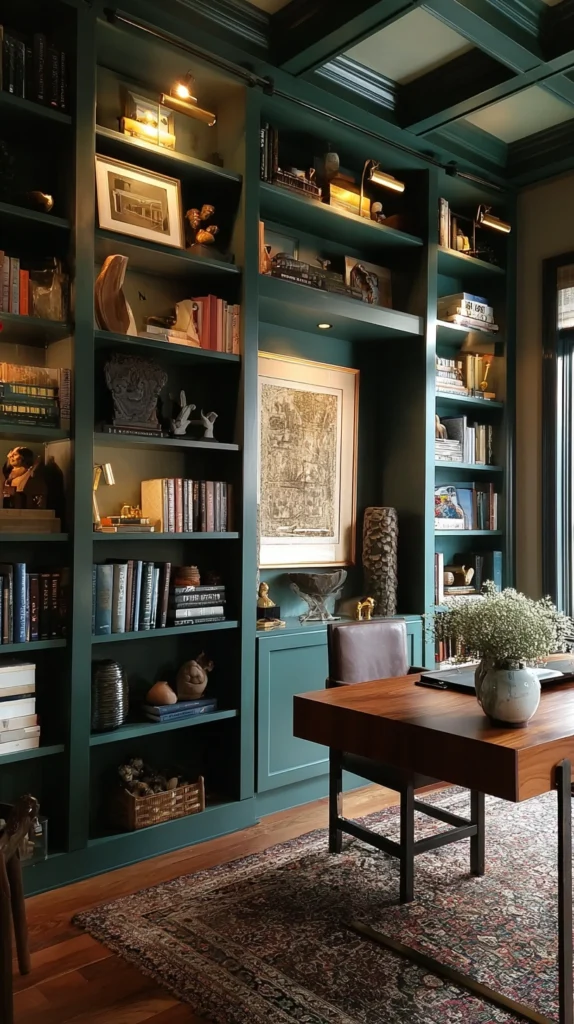 14 Moody Green Home Office Ideas for a Focused Feel 14 pl 13