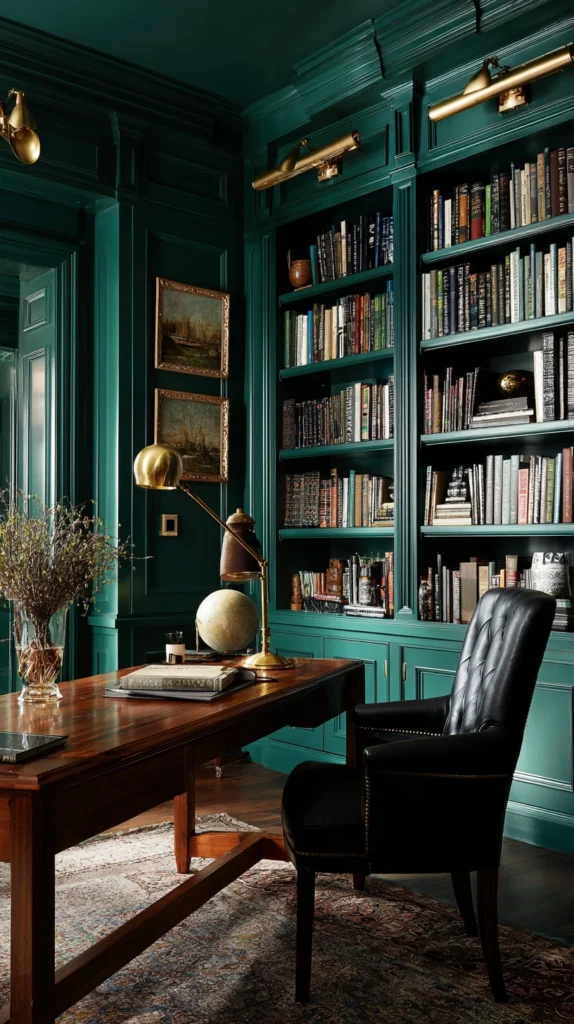 14 Moody Green Home Office Ideas for a Focused Feel 5 pl 4