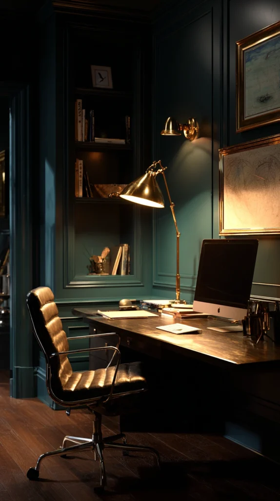 14 Moody Green Home Office Ideas for a Focused Feel 9 pl 8