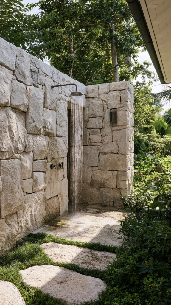 15 Outdoor Shower Ideas for a Spa-Like Garden Experience 2 rf 1 2