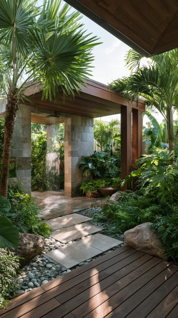 15 Outdoor Shower Ideas for a Spa-Like Garden Experience 5 rf 4 3