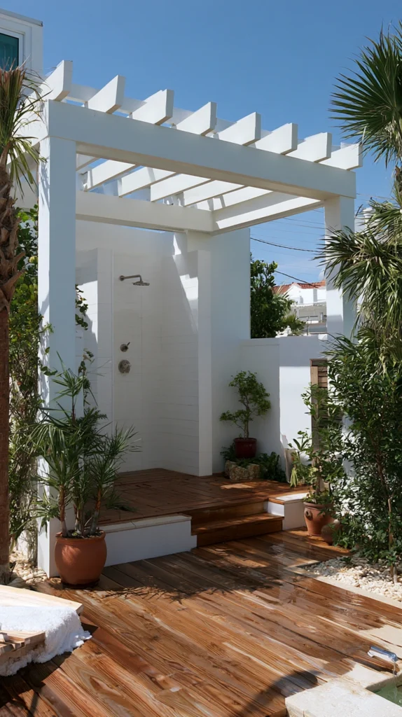 15 Outdoor Shower Ideas for a Spa-Like Garden Experience 8 rf 7 2