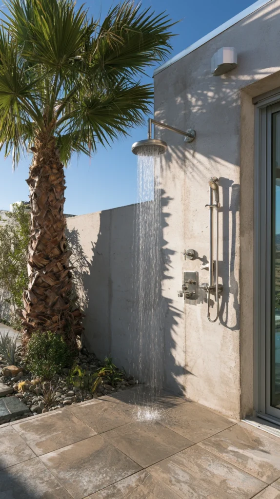 15 Outdoor Shower Ideas for a Spa-Like Garden Experience 9 rf 8 2