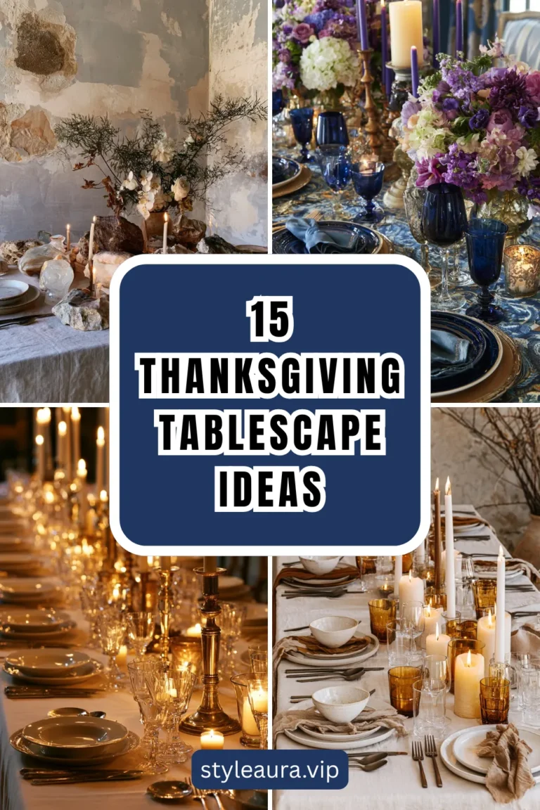 15 Thanksgiving Tablescape Ideas for Every Style