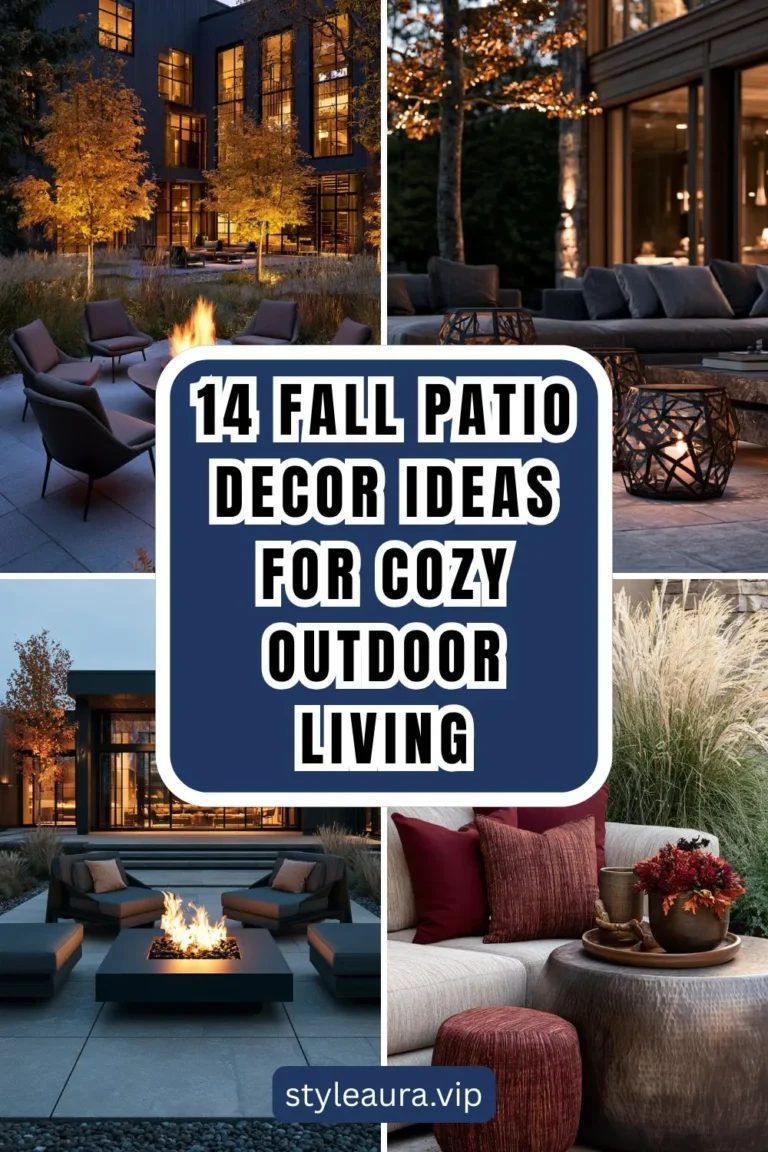 14 Fall Patio Decor Ideas for Cozy Outdoor Living
