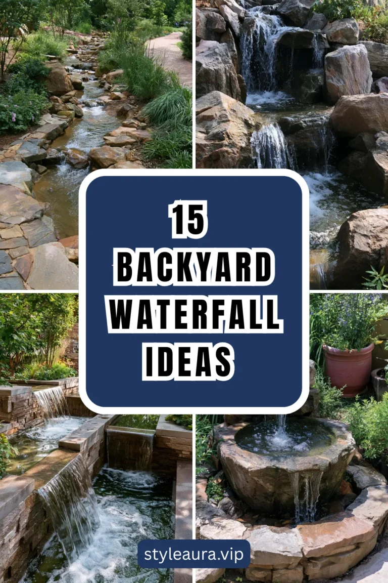 15 Backyard Waterfall Ideas That Turn Your Garden Into a Peaceful Retreat 21 15 Backyard Waterfall Ideas That Turn Your Garden Into a Peaceful Retreat