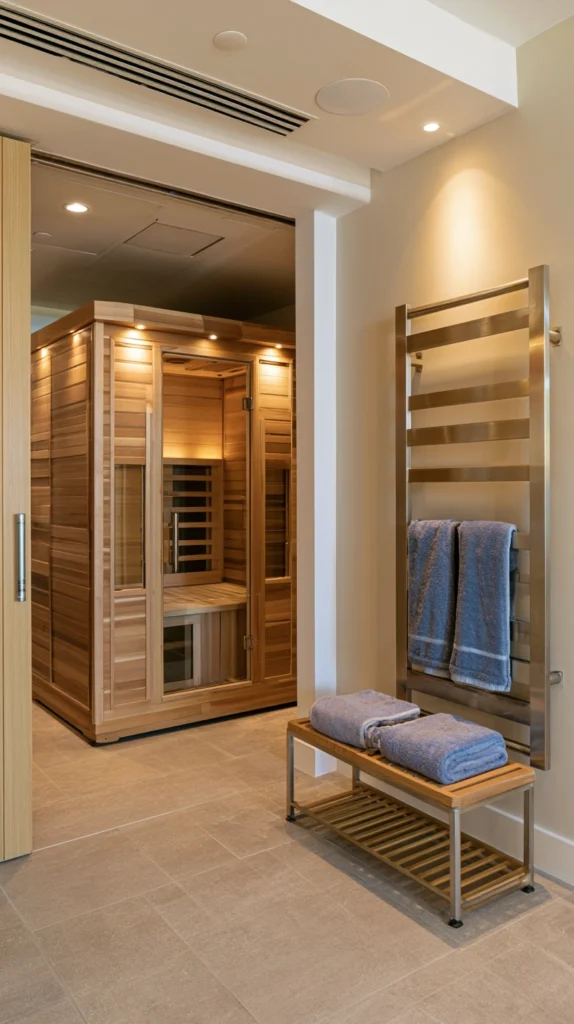 15 Infrared Sauna Room Ideas for a Home Wellness Space 13 te 12