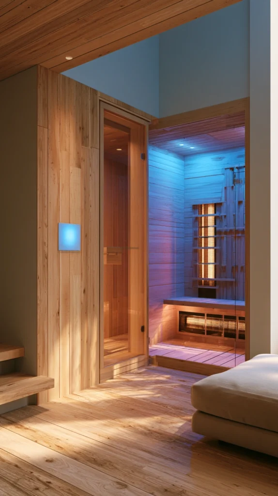 15 Infrared Sauna Room Ideas for a Home Wellness Space 15 te 14