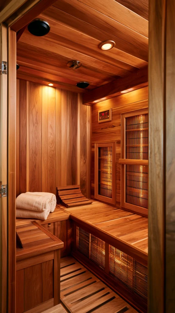 15 Infrared Sauna Room Ideas for a Home Wellness Space 4 te 3