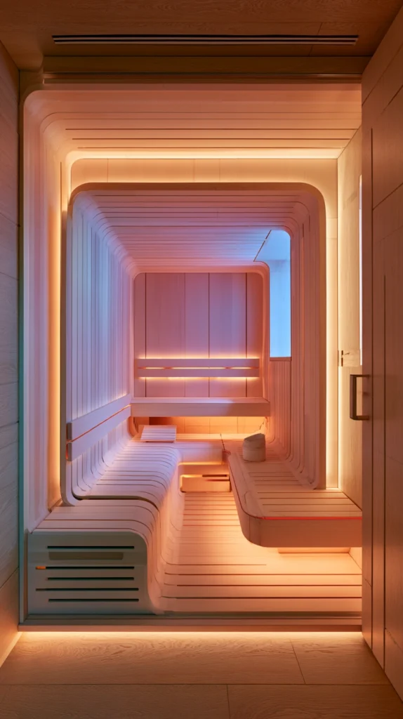 15 Infrared Sauna Room Ideas for a Home Wellness Space 7 te 6
