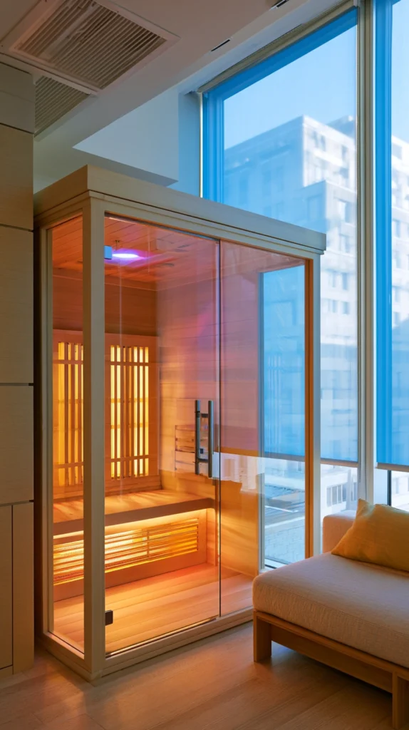 15 Infrared Sauna Room Ideas for a Home Wellness Space 9 te 8