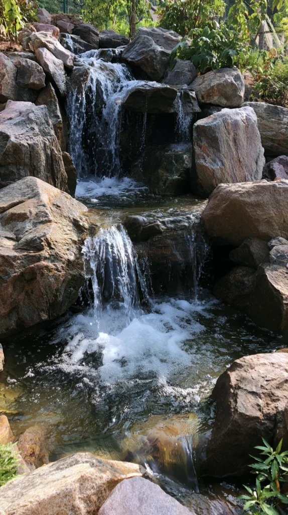 15 Backyard Waterfall Ideas That Turn Your Garden Into a Peaceful Retreat 5 tf 4 1