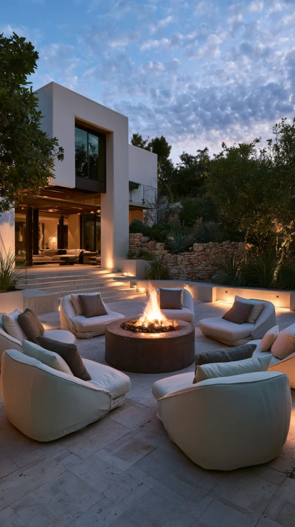13 Outdoor Fireplace Seating Arrangement Ideas for Cozy Evenings 2 ws 1 1