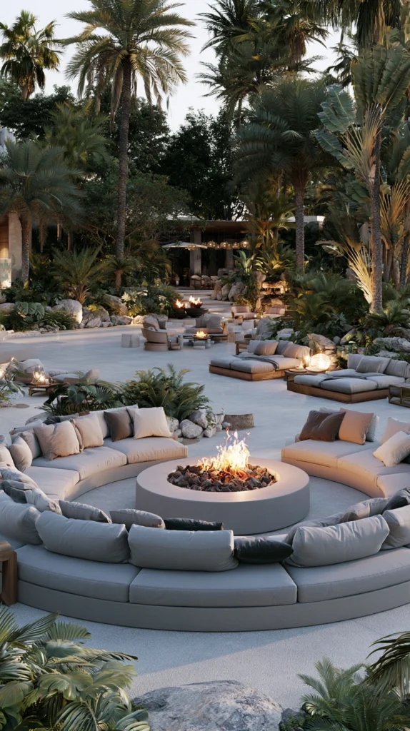 13 Outdoor Fireplace Seating Arrangement Ideas for Cozy Evenings 14 ws 13 1