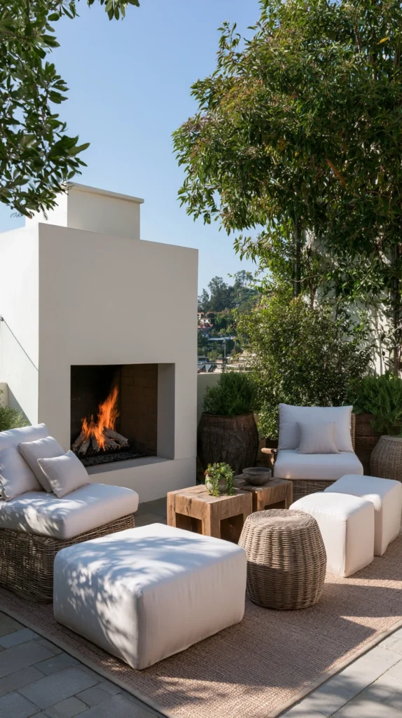 13 Outdoor Fireplace Seating Arrangement Ideas for Cozy Evenings 4 ws 3 1