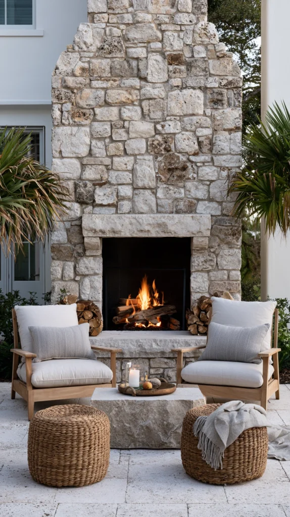 13 Outdoor Fireplace Seating Arrangement Ideas for Cozy Evenings 7 ws 6 1
