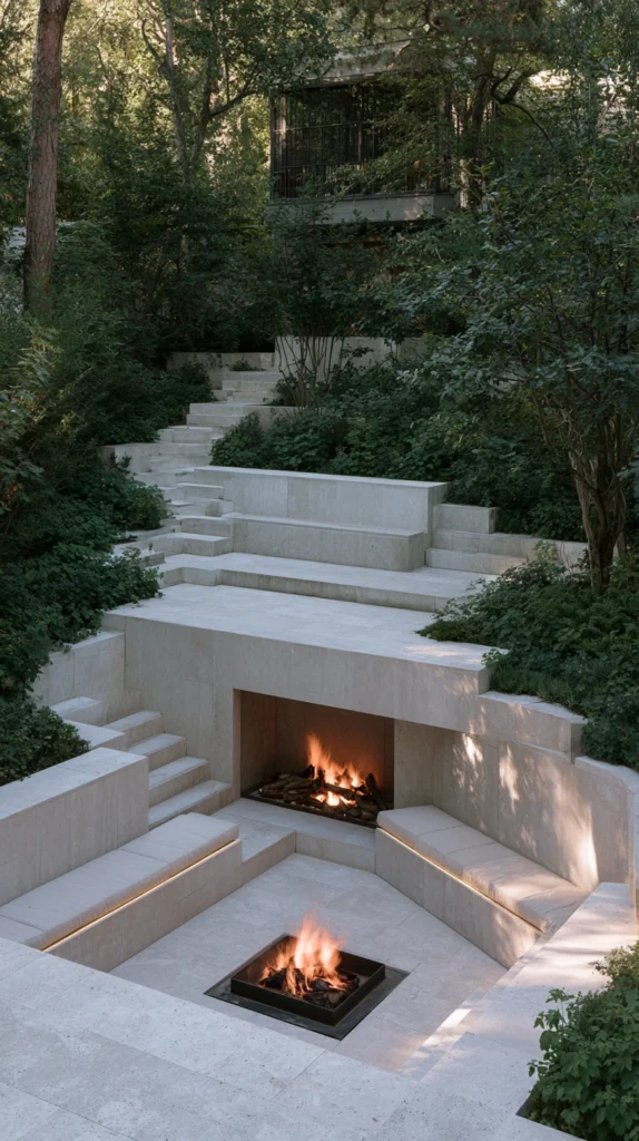 13 Outdoor Fireplace Seating Arrangement Ideas for Cozy Evenings 9 ws 8 1