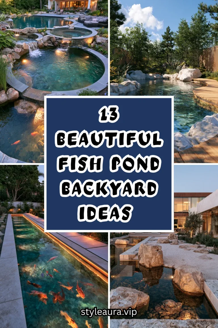 13 Beautiful Fish Pond Backyard Ideas for a Peaceful Outdoor Escape 21 13 Beautiful Fish Pond Backyard Ideas for a Peaceful Outdoor Escape