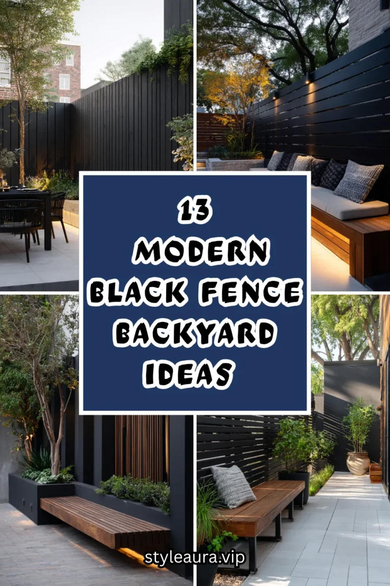 13 Modern Black Fence Backyard Ideas That Instantly Elevate Your Yard 20 13 Modern Black Fence Backyard Ideas That Instantly Elevate Your Yard