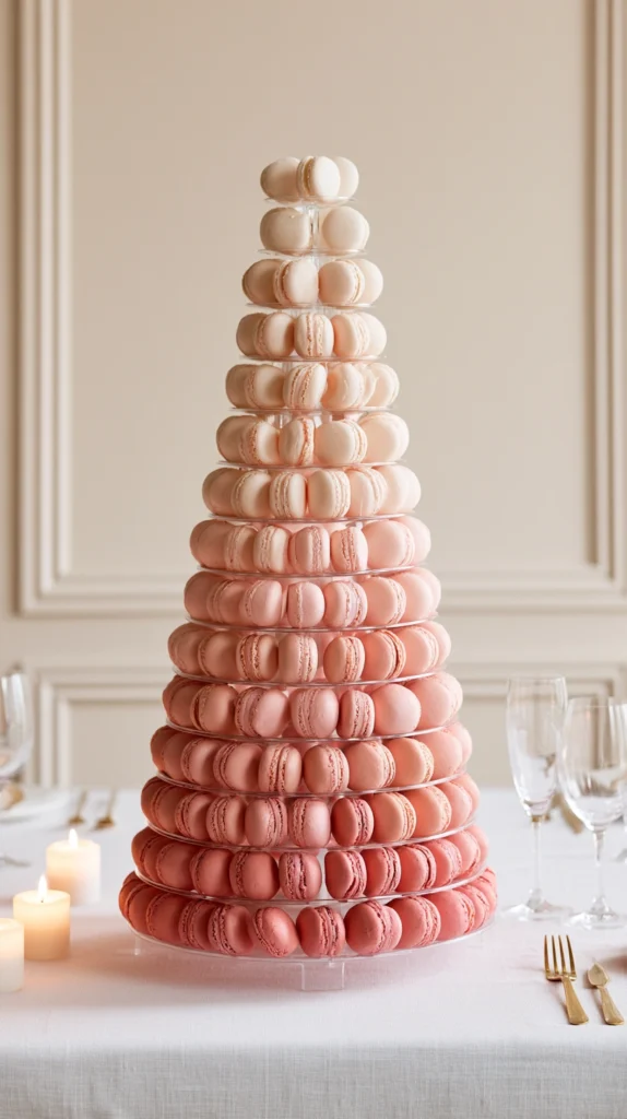 10 Wedding Macaron Tower Ideas for a French-Inspired Party 2 dc 1 5