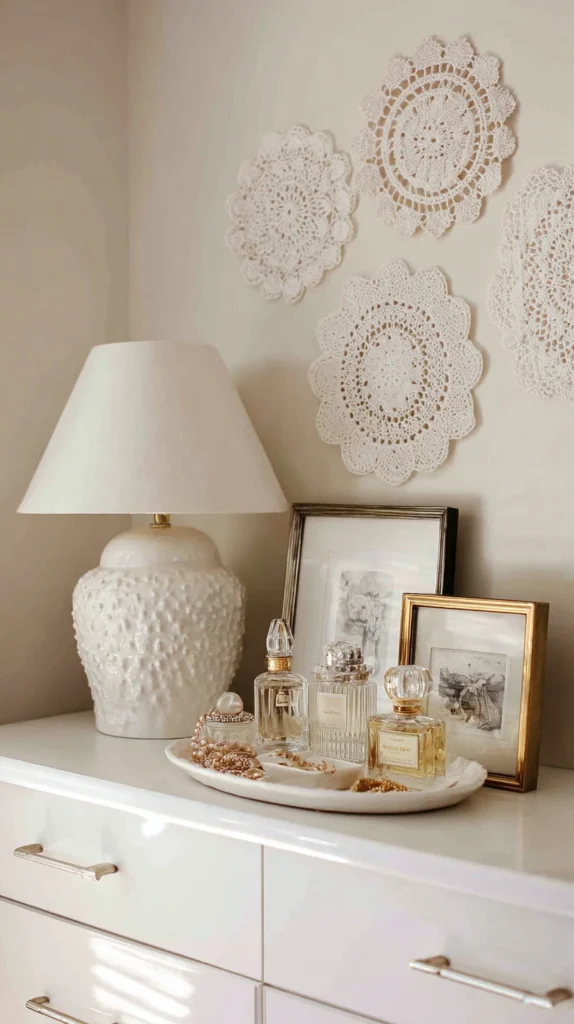 13 Lace and Doily Decor Ideas for a Romantic, Feminine Space 3 dc 2 3
