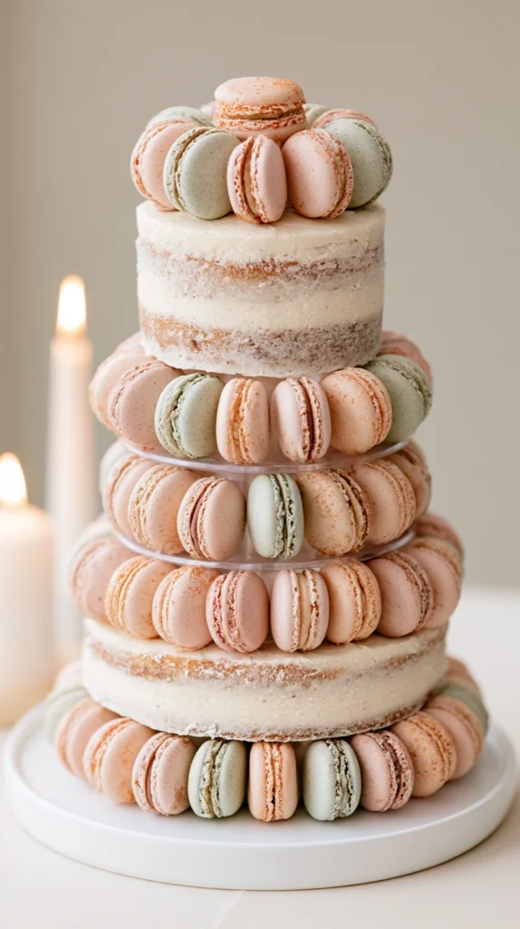 10 Wedding Macaron Tower Ideas for a French-Inspired Party 7 dc 6 5