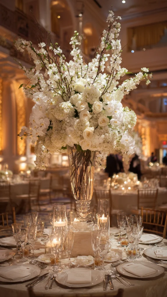 15 Tall Wedding Centerpiece Ideas for Grand Receptions 16 df 15 2