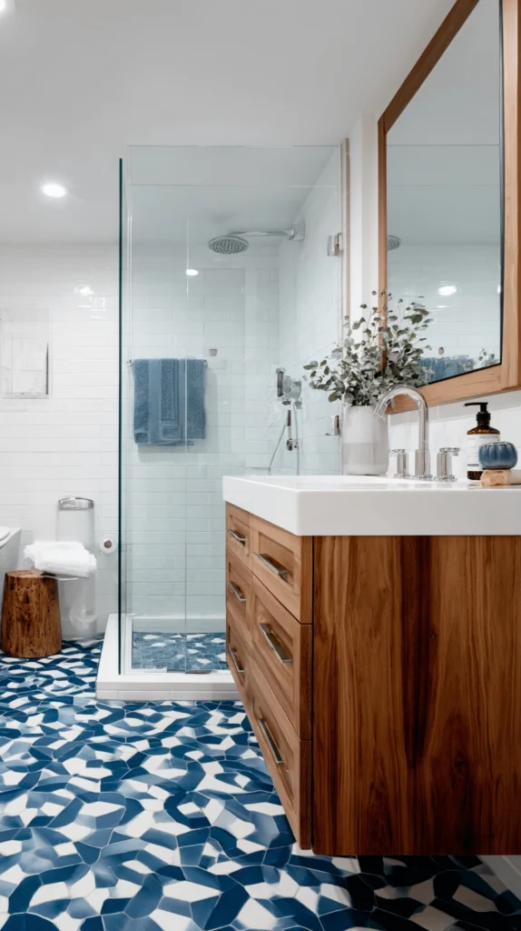 15 Blue Accent Bathroom Ideas for Subtle Color and Character 11 dg 10