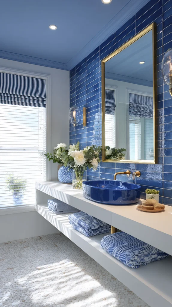 15 Blue Accent Bathroom Ideas for Subtle Color and Character 16 dg 15